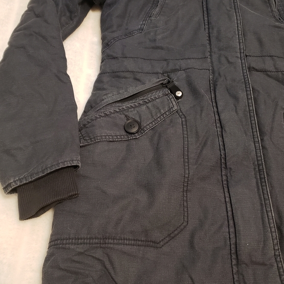 SOLD Bench Dark Gray Faux Fur Lined Utility Jacket - Picture 4 of 16